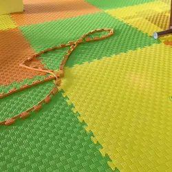 Мягкий модульный пол для детских игровых комнат 100x100 см., толщина 1,2 см