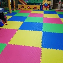 Мягкий модульный пол для детских игровых комнат 100x100 см., толщина 1,2 см